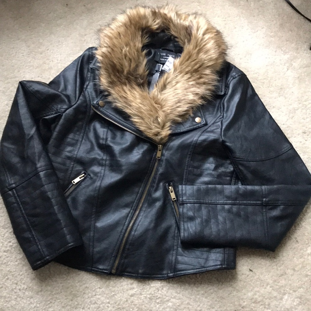 Black Faux fur jacket